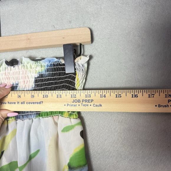 Show Me Your Mumu Women’s Floral Chiffon Wide Leg Pants Built In Shorts Size M - Picture 10 of 10